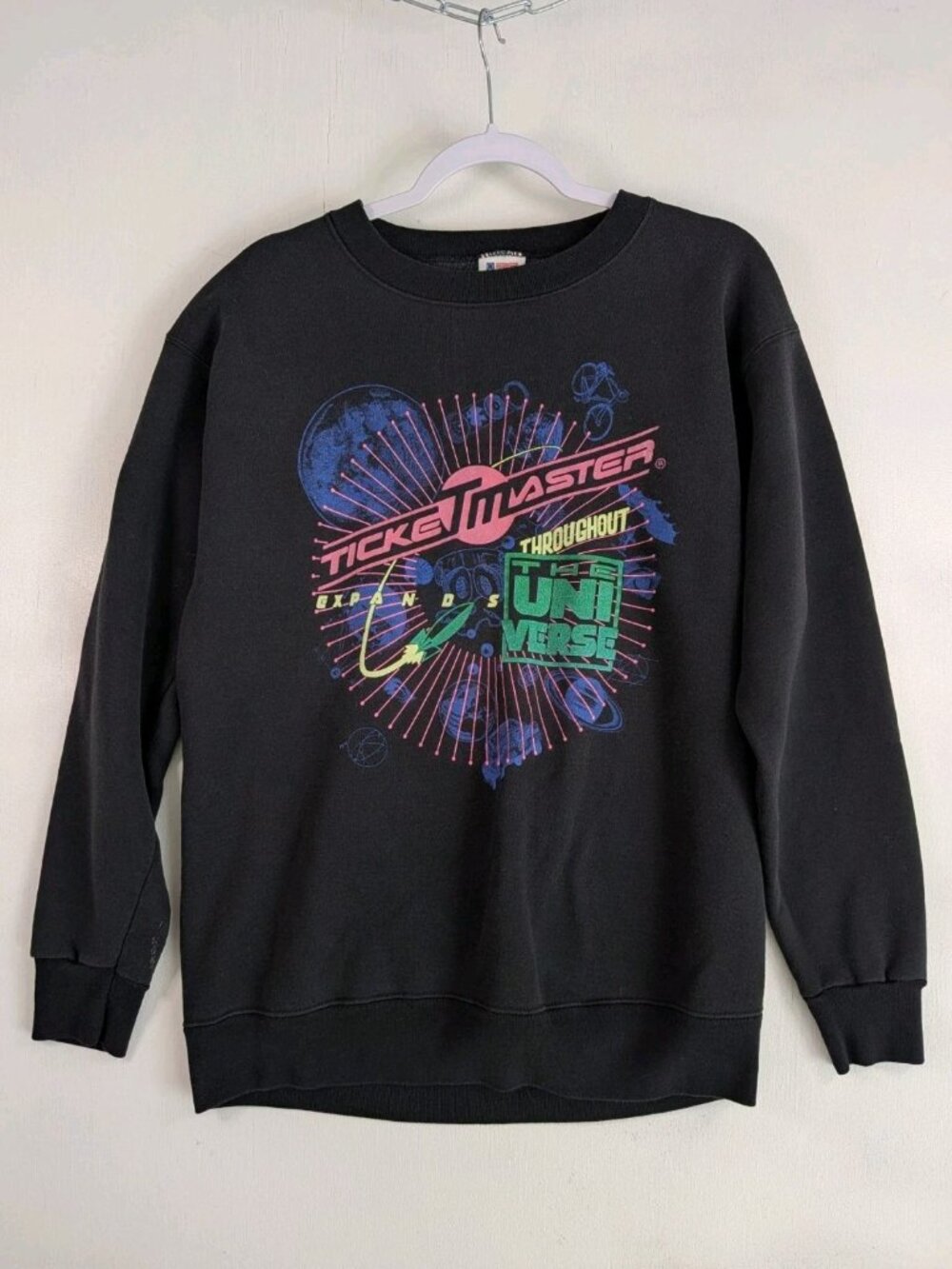 Vintage 90s Ticketmaster Expands Throughout Universe Crewneck Sweatshirt XL